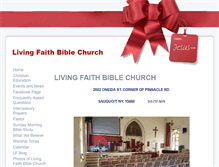 Tablet Screenshot of livingfaithbible.net